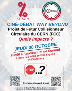ANNECY AUDITORIUM DE SEYNOD – CINE DEBAT / 8 OCTOBRE 2026