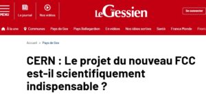 LE GESSIEN : LE PROJET DE FCC EST-IL SCIENTIFIQUEMENT INDISPENSABLE 20/11/2025